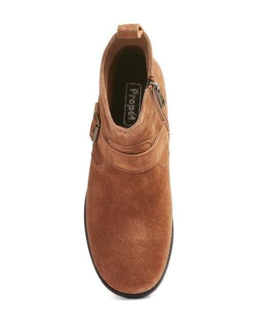 Propet Brown Memphis Zip Bootie