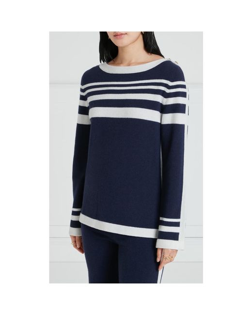 Temperley London Blue Bretton Knit Top