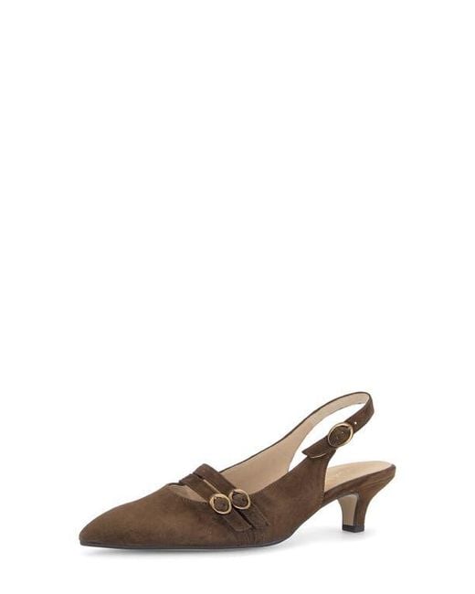 Gabor Brown Olympia Slingback Pump