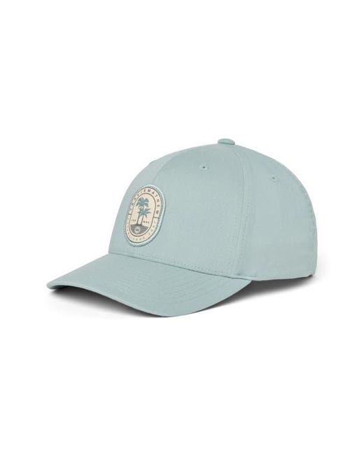 Travis Mathew Blue Charted Snapback Baseball Cap for men