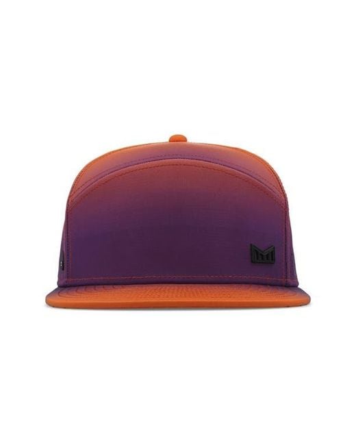 Melin Red Trenches Waves Hydro Snapback Cap for men