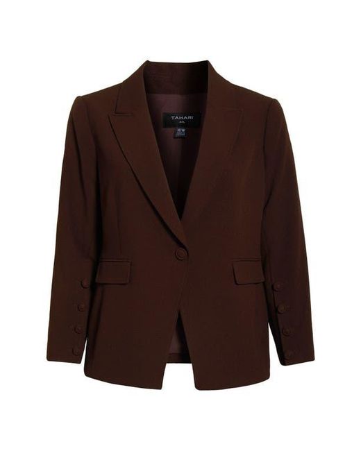 Tahari Black One-Button Blazer