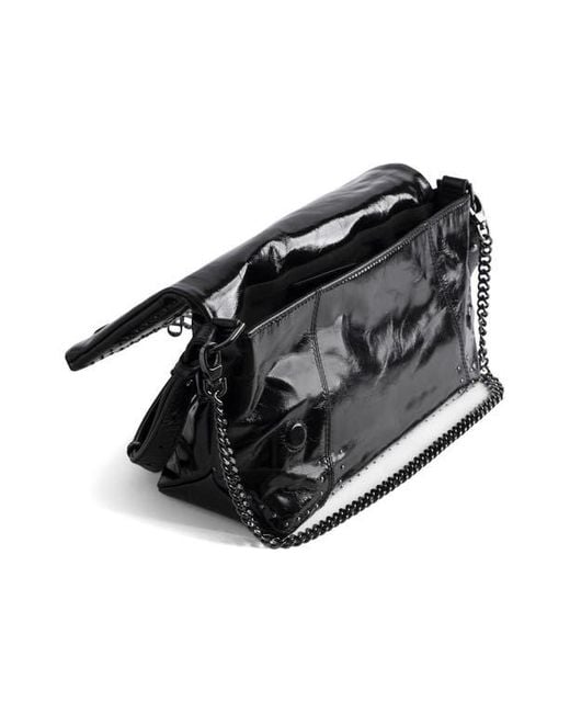 Zadig & Voltaire Black Rocky Ii Leather Crossbody Bag