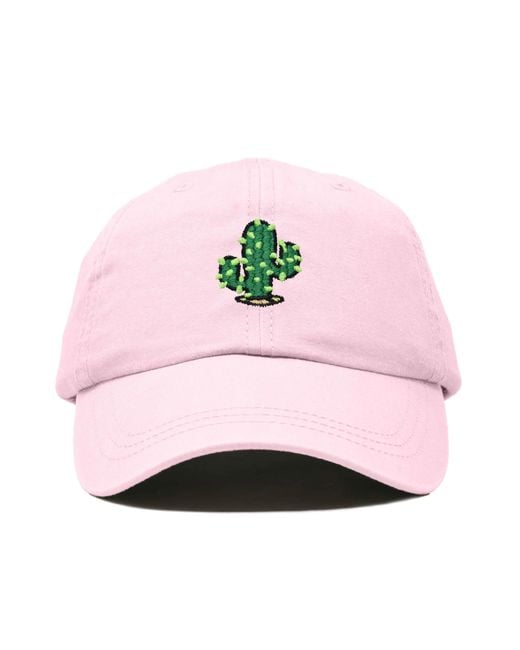Alix Pink Cactus Embroidered Low Crown Cap