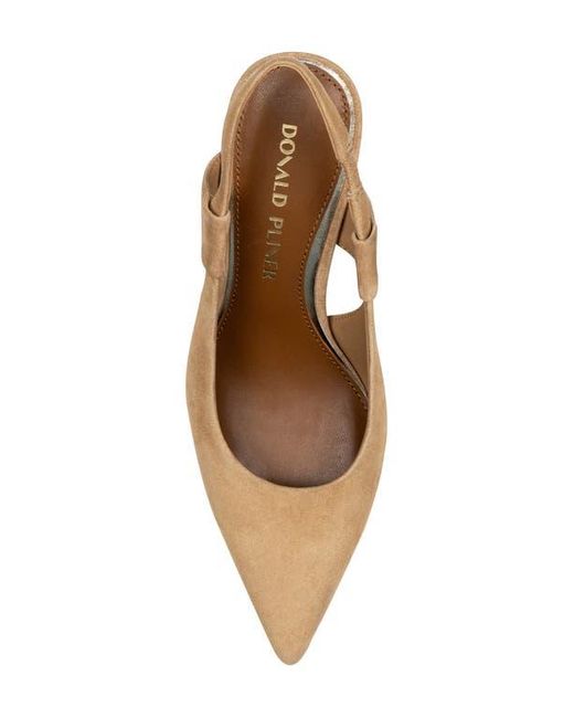Donald J Pliner Natural Pointed Toe Slingback Pump