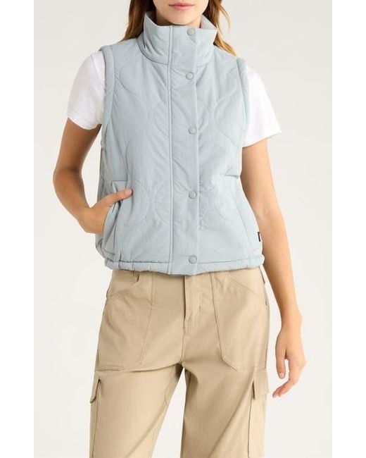 Prana Blue Encinitas Quilted Vest