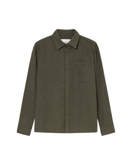 Les Deux Green Kevin Bouclé Button-up Shirt for men