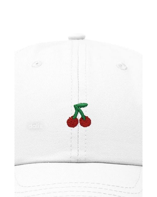 Alix White Lil Cherry Dad Cap
