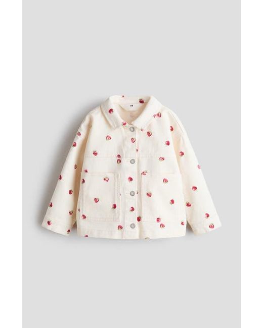 H&M Natural Patterned Twill Jacket