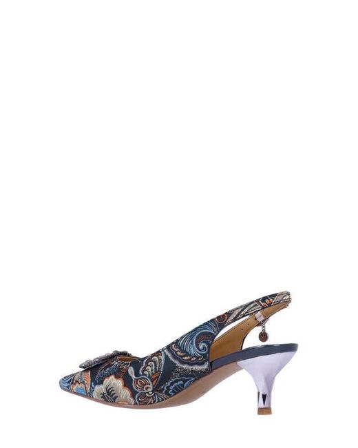 J. Reneé Blue Laverne Pointed Toe Slingback Pump