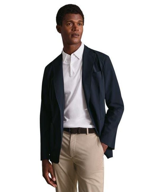 Charles Tyrwhitt Blue Technical Jacket for men