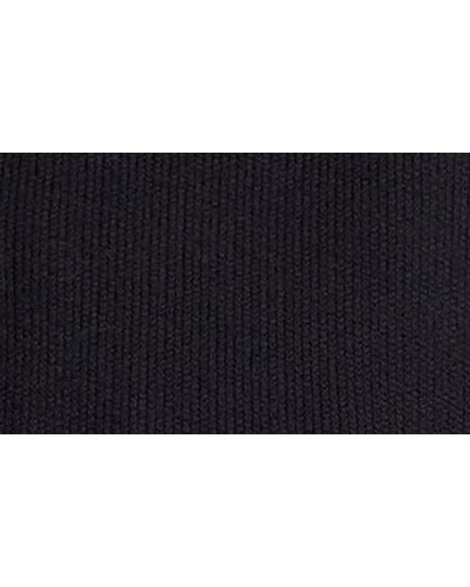 GOOD AMERICAN Black Split Front Button Up Sweater