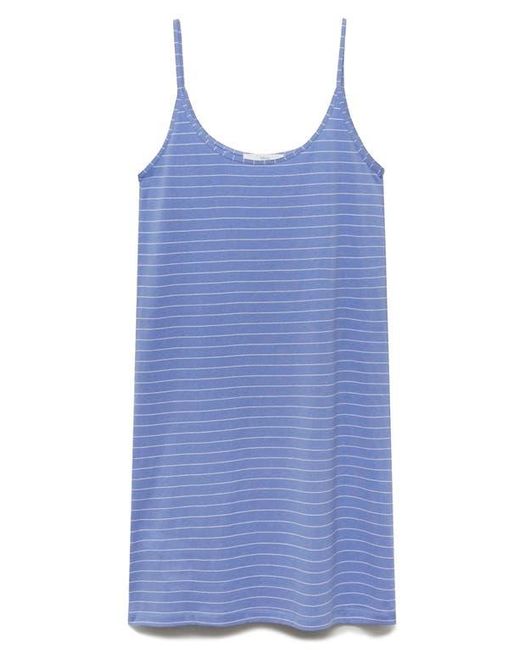 Mango Blue Stripe Cotton Nightgown
