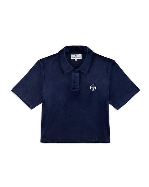 Sergio Tacchini Blue Adele Velour Polo