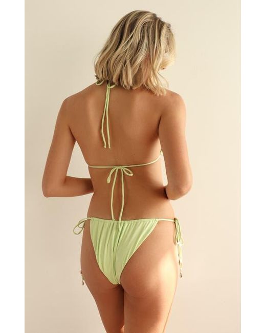 Dippin' Daisy's Natural Palm Triangle Bikini Top