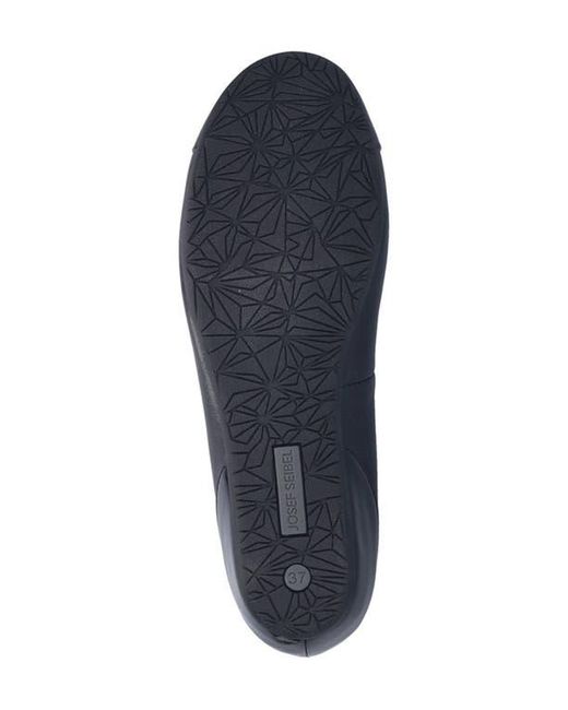 Josef Seibel Blue Florina Cap Toe Flat