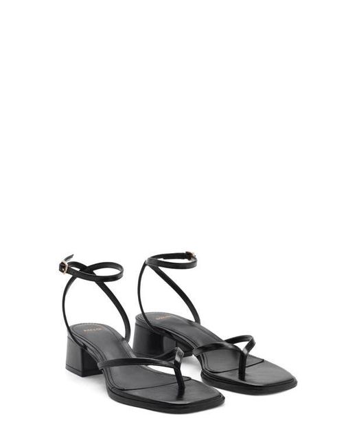 Mango White Ankle Strap Sandal