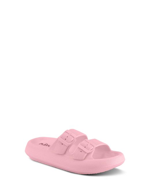 Flexus by Spring Step Pink Bubbles Waterproof Slide Sandal