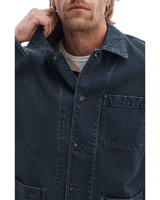 Rag & Bone Blue Evan Denim Chore Jacket for men