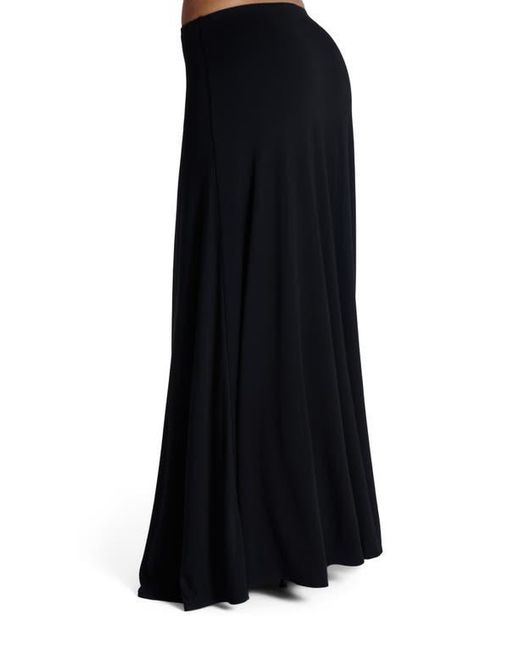 Naked Wardrobe Black Smooth Maxi Skirt