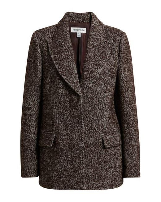 Nordstrom Gray The Liv Textured Boyfriend Blazer