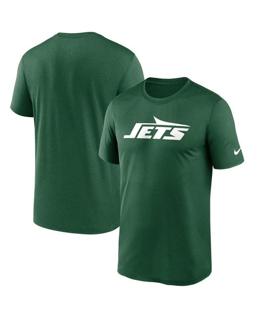 Nike Green New York Jets Primetime Legend Wordmark Performance T-Shirt for men