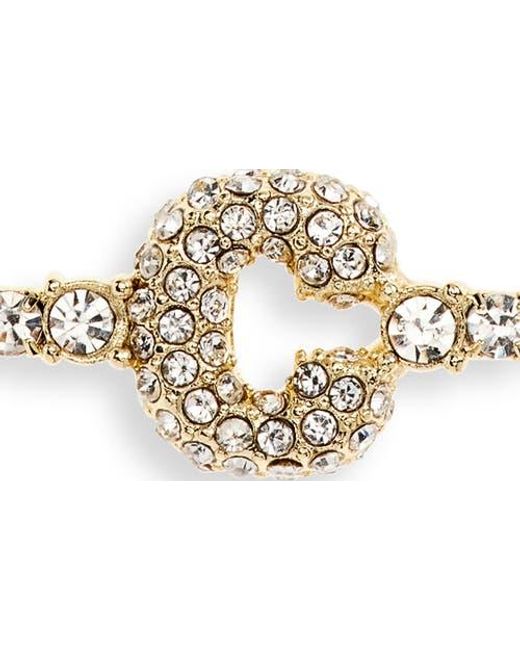 BaubleBar White Initial Tennis Slider Bracelet