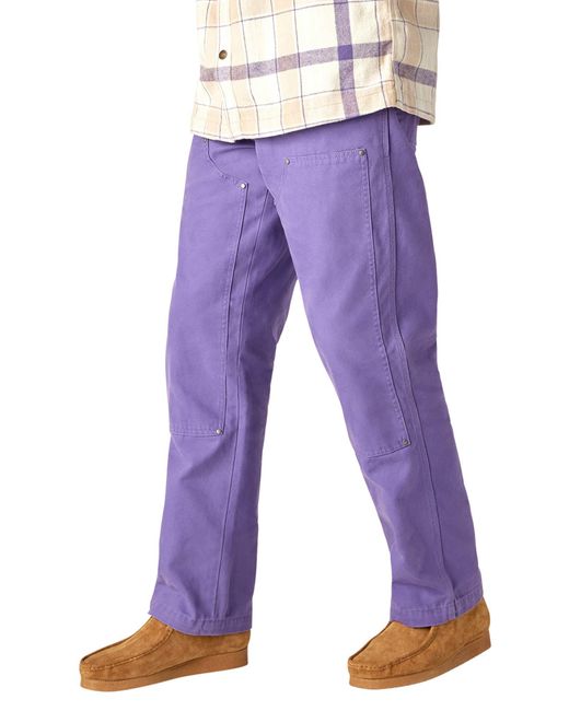 Dickies Purple Double Front Duck Canvas Pants for men