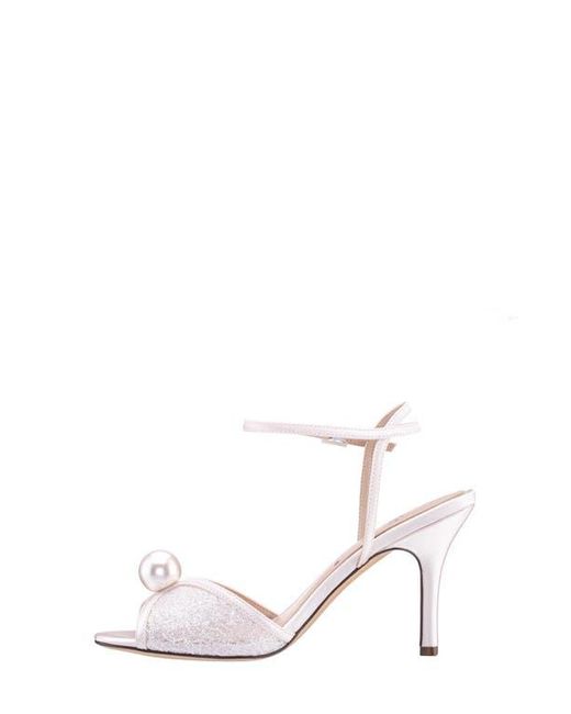 Nina White Vyra Ankle Strap Sandal