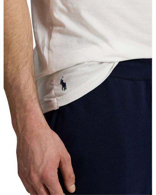 Polo Ralph Lauren White Big & Tall Logo Jersey T-Shirt for men