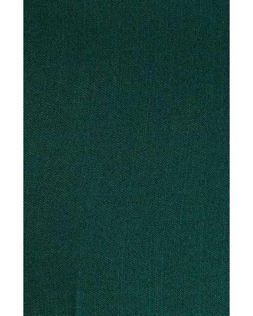 Kasper Green Flat Front Slim Pants