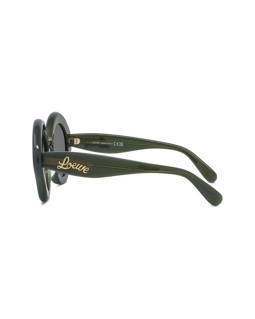 Loewe Gray Curvy 49mm Small Geometric Sunglasses