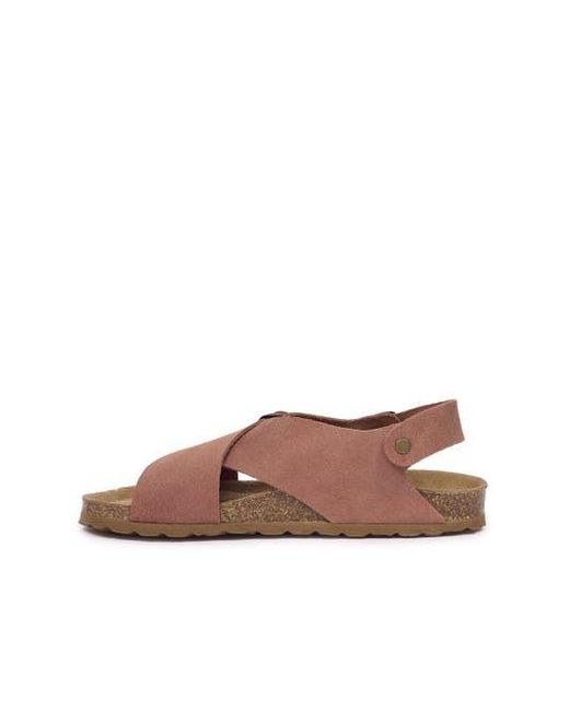 Celtic & Co. Brown Crossover Buckle Sandal