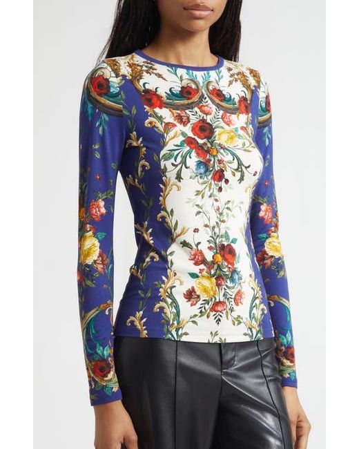 Alice + Olivia Black Delaina Long Sleeve Top