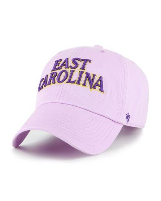 '47 Purple Ecu Pirates Clean Up Adjustable Hat for men