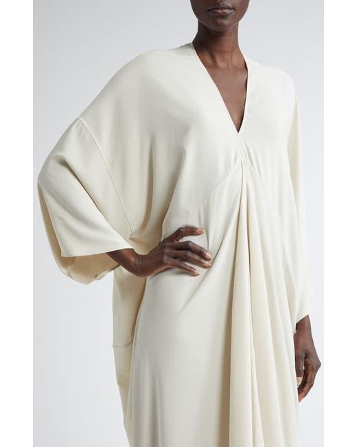 【送料&関税込】Rick Owens kite Ankle Length Gown RICK OWENS | Wide Sleeve V-Neck Satin Kite Gown | Women