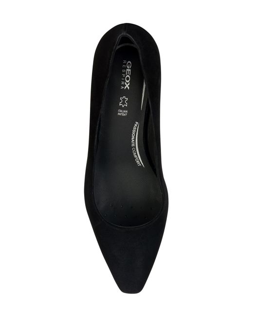 Geox Giselda Block Heel Pump in Black Lyst