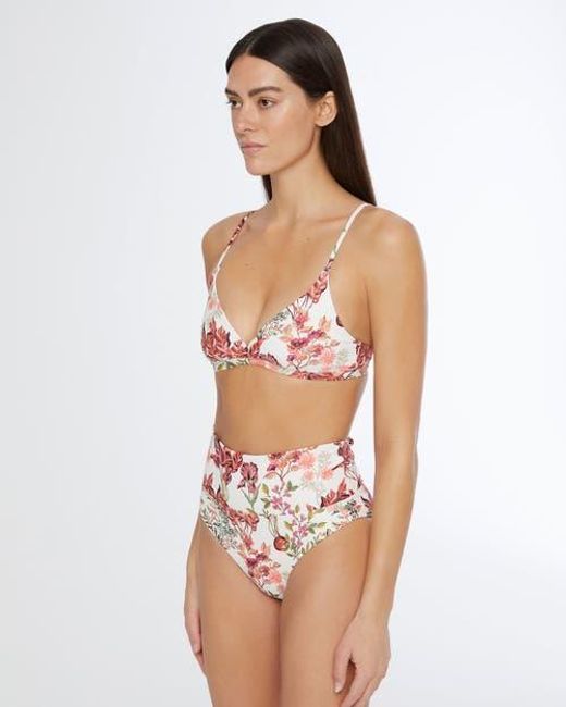 Onia Red Malin Bikini Top