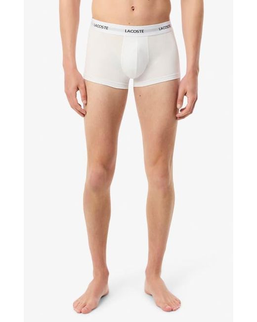 Lacoste Blue Assorted 3-Pack Core Essentials Trunks for men