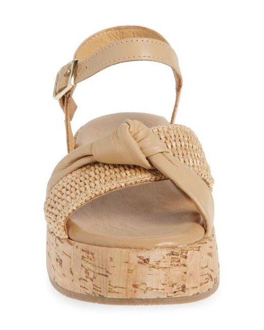 Cordani Metallic Kaylin Ankle Strap Platform Sandal