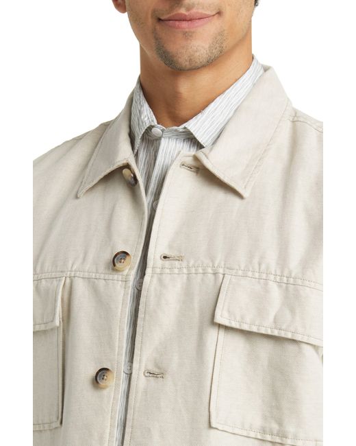Rodd & Gunn Natural Sawnson Cotton & Linen Field Jacket for men