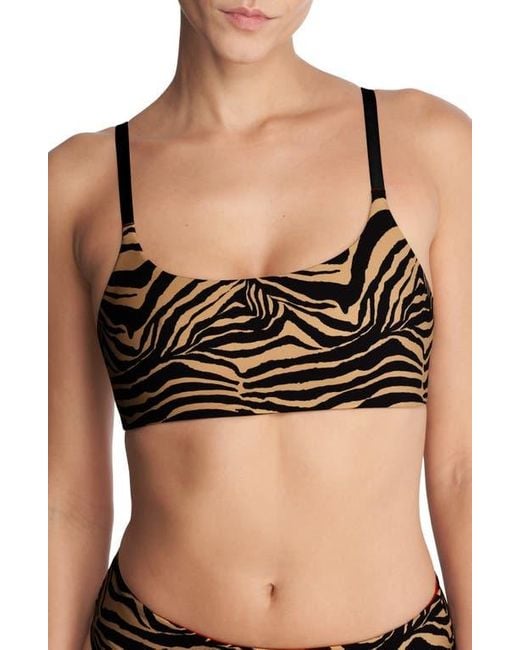 Natori Black Reversible Bikini Top