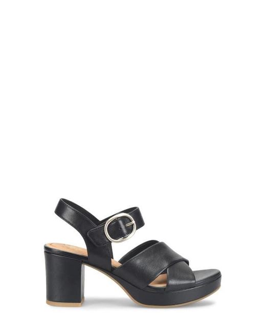 Söfft Black Lizzie Ankle Strap Platform Sandal