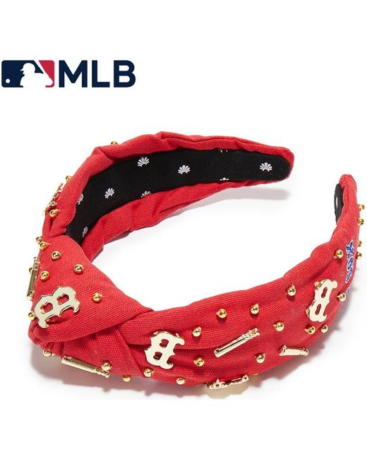 Lele Sadoughi Red Mlb Boston Sox Embellished Headband