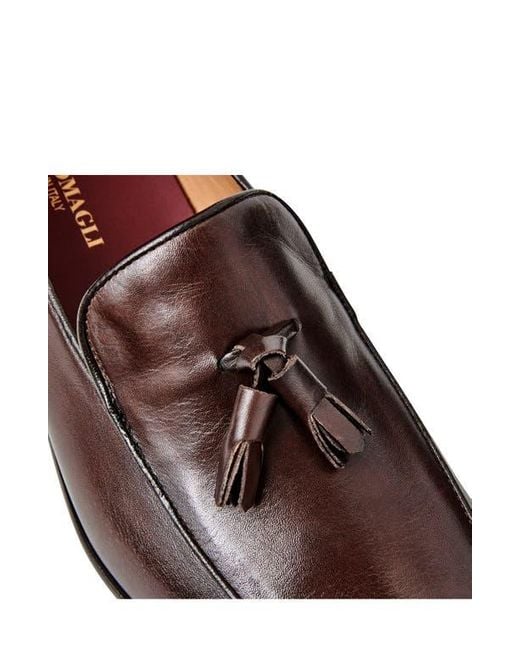 Bruno Magli Brown Hugo Tassel Loafer for men