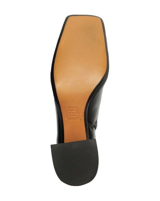 SCHUTZ SHOES Black Leia Square Toe Boot
