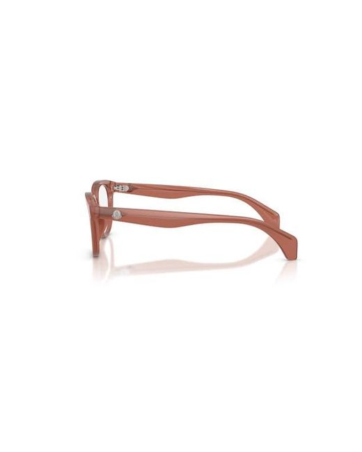 Moncler Pink 50Mm Rectangle Optical Glasses