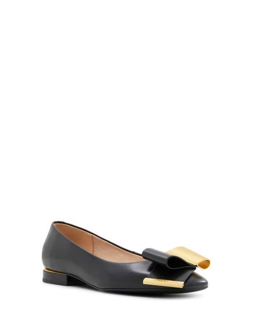Ted Baker Black Daria Bow Flat
