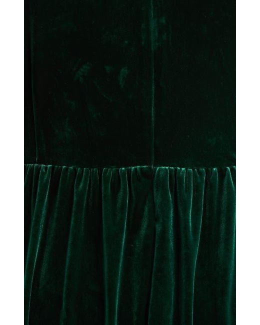 chinese dress ladies Tulda Floral Amari Velvet Tiered Mini Dress Black-Multi / Xs by Sugarlips