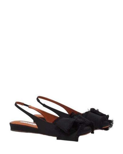 Lanvin Black Slingback Ballerina Flat
